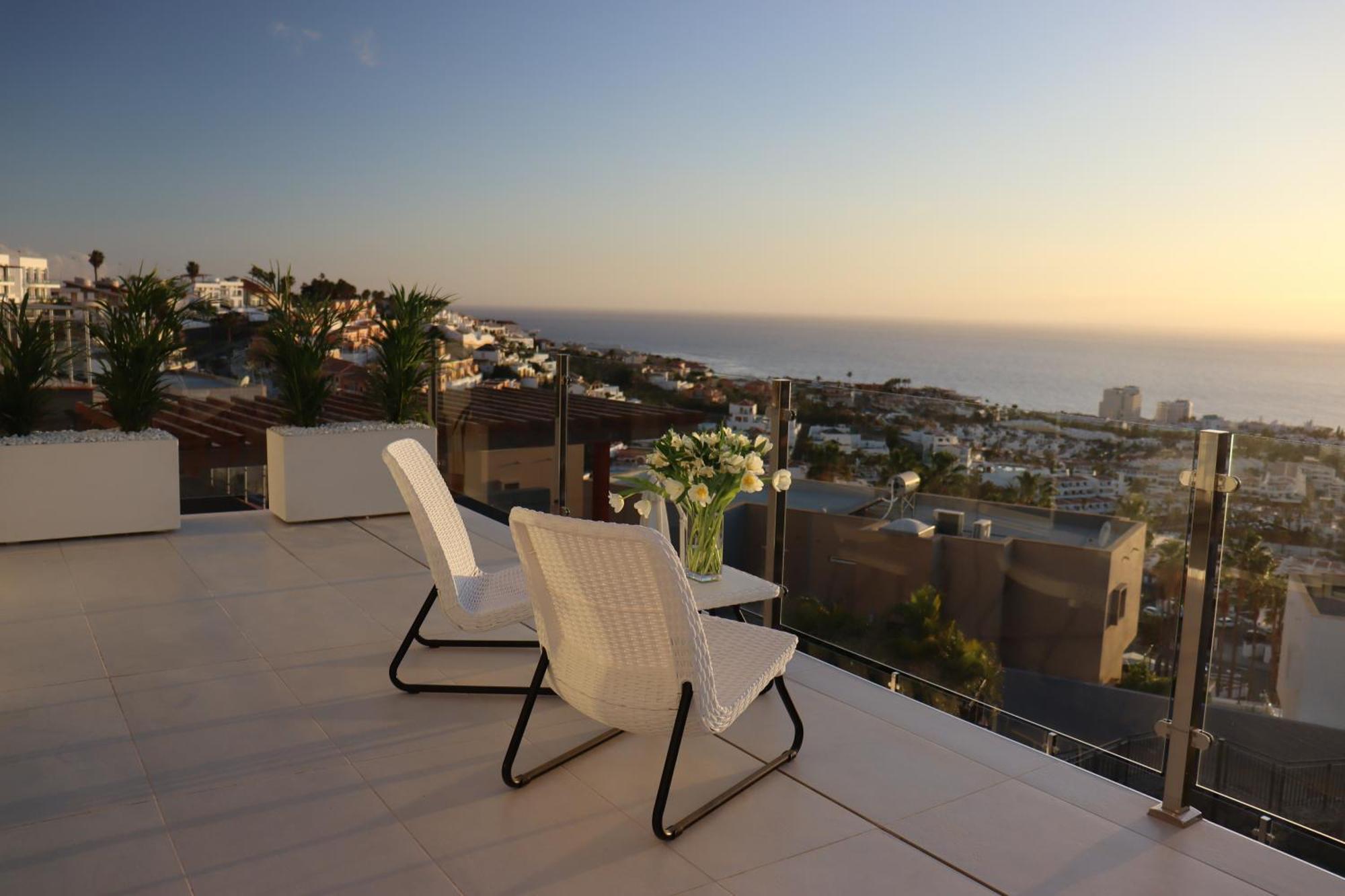 Azure Sky Villa - Panoramic Ocean View, Luxury, San Eugenio Costa Adeje  Exterior foto